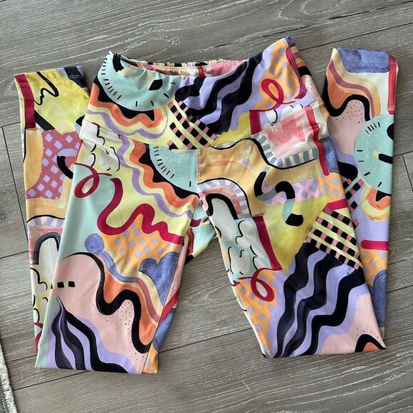 Pitaya | Colorful Abstract Zeitgeist leggings - Picture 7 of 8